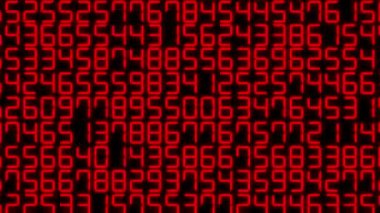 Rakamlar Rastgele Arkaplan Canlandırma Hareketi Grafikleri