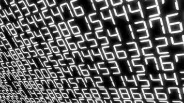 Rakamlar Rastgele Arkaplan Canlandırma Hareketi Grafikleri