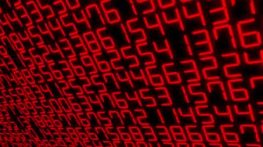 Rakamlar Rastgele Arkaplan Canlandırma Hareketi Grafikleri