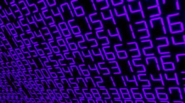 Rakamlar Rastgele Arkaplan Canlandırma Hareketi Grafikleri