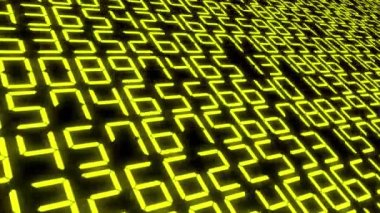 Rakamlar Rastgele Arkaplan Canlandırma Hareketi Grafikleri