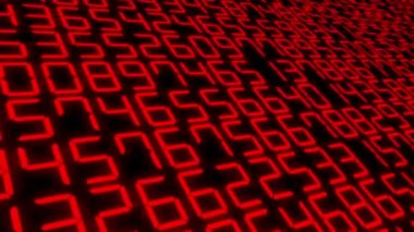 Rakamlar Rastgele Arkaplan Canlandırma Hareketi Grafikleri