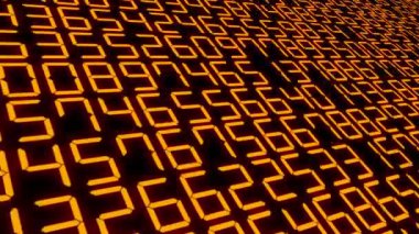 Rakamlar Rastgele Arkaplan Canlandırma Hareketi Grafikleri