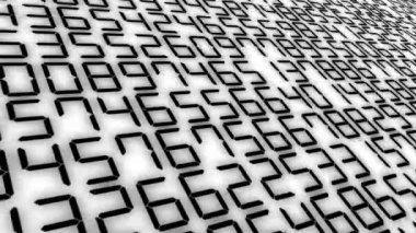 Rakamlar Rastgele Arkaplan Canlandırma Hareketi Grafikleri