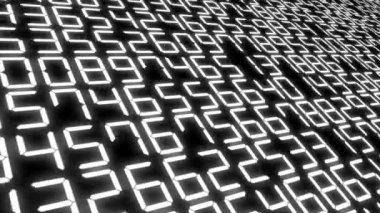 Rakamlar Rastgele Arkaplan Canlandırma Hareketi Grafikleri