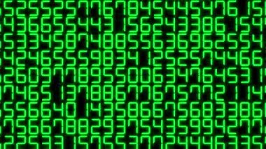 Rakamlar Rastgele Arkaplan Canlandırma Hareketi Grafikleri