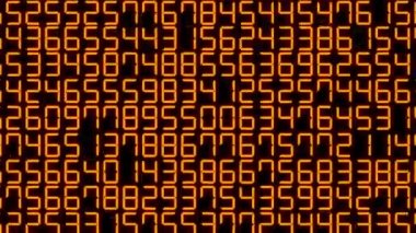 Rakamlar Rastgele Arkaplan Canlandırma Hareketi Grafikleri