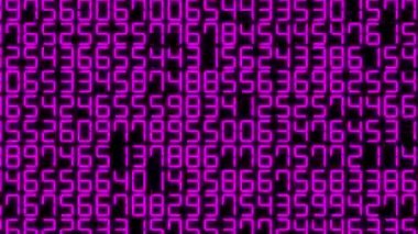 Rakamlar Rastgele Arkaplan Canlandırma Hareketi Grafikleri