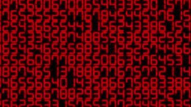 Rakamlar Rastgele Arkaplan Canlandırma Hareketi Grafikleri