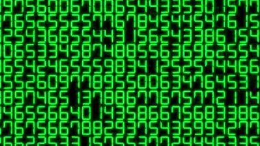 Rakamlar Rastgele Arkaplan Canlandırma Hareketi Grafikleri