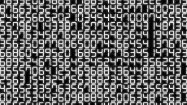 Rakamlar Rastgele Arkaplan Canlandırma Hareketi Grafikleri