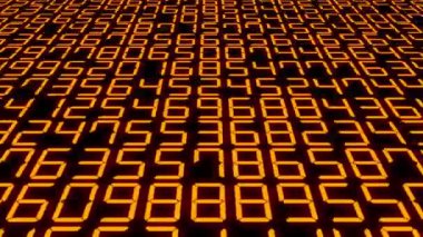 Rakamlar Rastgele Arkaplan Canlandırma Hareketi Grafikleri