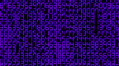 Rakamlar Rastgele Arkaplan Canlandırma Hareketi Grafikleri