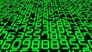 Rakamlar Rastgele Arkaplan Canlandırma Hareketi Grafikleri