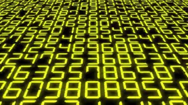 Rakamlar Rastgele Arkaplan Canlandırma Hareketi Grafikleri