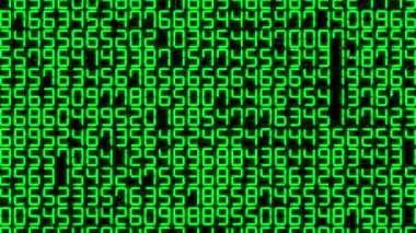 Rakamlar Rastgele Arkaplan Canlandırma Hareketi Grafikleri