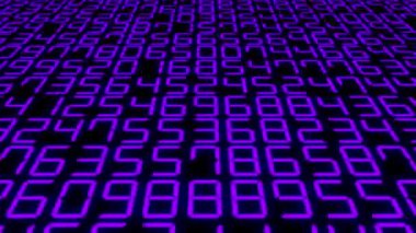 Rakamlar Rastgele Arkaplan Canlandırma Hareketi Grafikleri