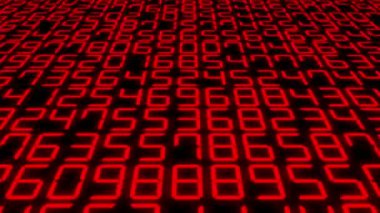 Rakamlar Rastgele Arkaplan Canlandırma Hareketi Grafikleri