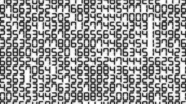 Rakamlar Rastgele Arkaplan Canlandırma Hareketi Grafikleri