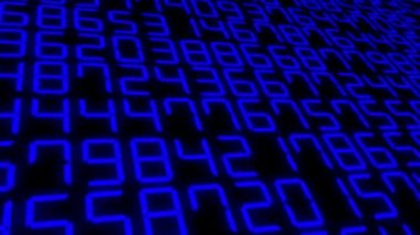 Rakamlar Rastgele Arkaplan Canlandırma Hareketi Grafikleri