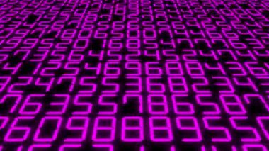 Rakamlar Rastgele Arkaplan Canlandırma Hareketi Grafikleri