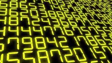 Rakamlar Rastgele Arkaplan Canlandırma Hareketi Grafikleri