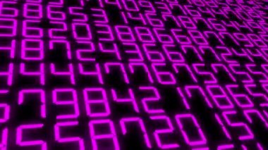 Rakamlar Rastgele Arkaplan Canlandırma Hareketi Grafikleri