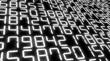 Rakamlar Rastgele Arkaplan Canlandırma Hareketi Grafikleri