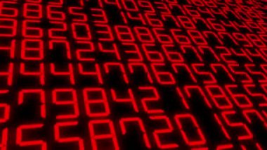 Rakamlar Rastgele Arkaplan Canlandırma Hareketi Grafikleri