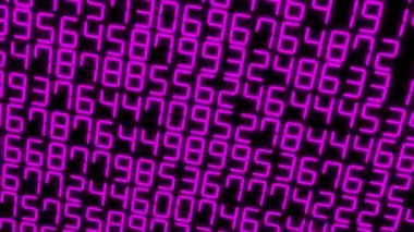 Rakamlar Rastgele Arkaplan Canlandırma Hareketi Grafikleri