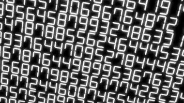 Rakamlar Rastgele Arkaplan Canlandırma Hareketi Grafikleri