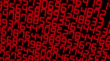 Rakamlar Rastgele Arkaplan Canlandırma Hareketi Grafikleri