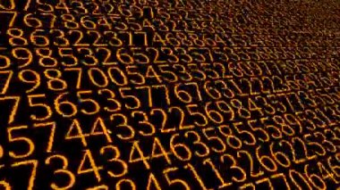 Rakamlar Rastgele Arkaplan Canlandırma Hareketi Grafikleri