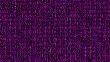 Rakamlar Rastgele Arkaplan Canlandırma Hareketi Grafikleri