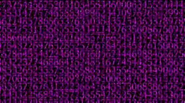 Rakamlar Rastgele Arkaplan Canlandırma Hareketi Grafikleri