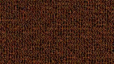 Rakamlar Rastgele Arkaplan Canlandırma Hareketi Grafikleri