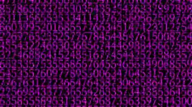 Rakamlar Rastgele Arkaplan Canlandırma Hareketi Grafikleri