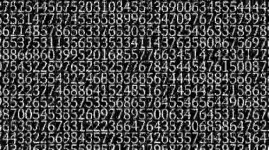 Rakamlar Rastgele Arkaplan Canlandırma Hareketi Grafikleri