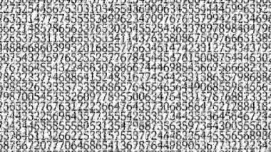 Rakamlar Rastgele Arkaplan Canlandırma Hareketi Grafikleri