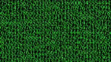 Rakamlar Rastgele Arkaplan Canlandırma Hareketi Grafikleri