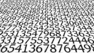 Rakamlar Rastgele Arkaplan Canlandırma Hareketi Grafikleri