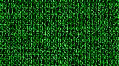 Rakamlar Rastgele Arkaplan Canlandırma Hareketi Grafikleri