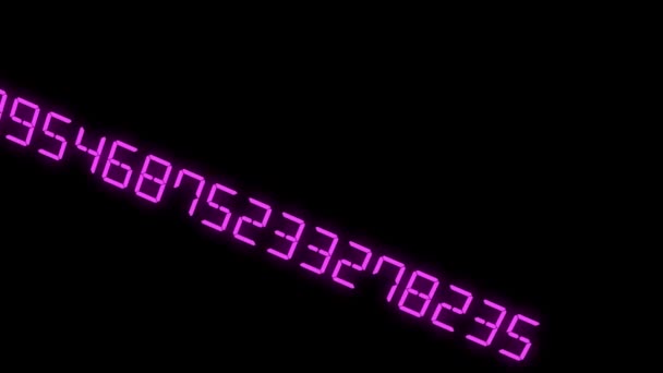 Numbers Random Background Animation Motion Graphics — Video Stock
