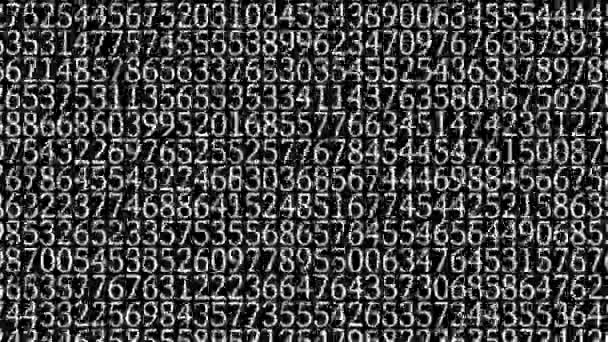 Numbers Random Background Animation Motion Graphics — Vídeo de Stock