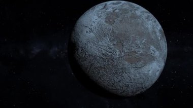 Uzay cücesi gezegen 3DCG dijital animasyon hareketleri grafikleri