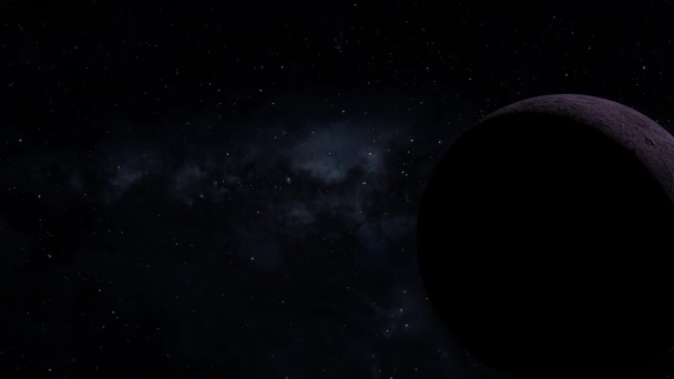 Space Törpe Bolygó 3Dcg Digitális Animációs Mozgás Grafika — Stock videók