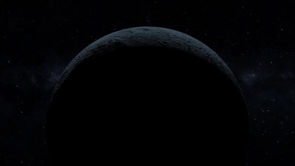 Planeta Enano Espacial 3Dcg Animación Digital Gráficos Movimiento — Vídeo de stock