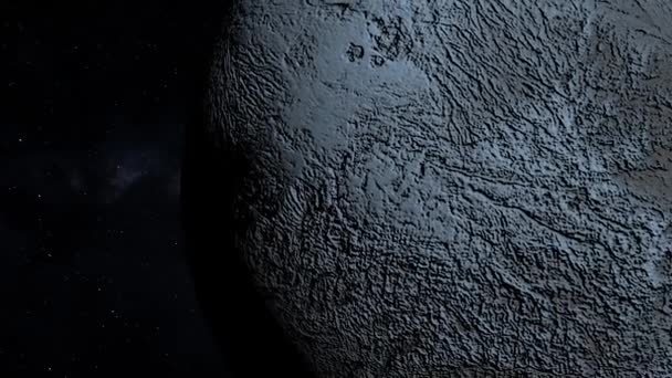 Planeta Enano Espacial 3Dcg Animación Digital Gráficos Movimiento — Vídeos de Stock
