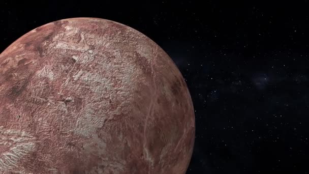 Space Dwarf Planet 3Dcg Digital Animation Motion Graphics — Vídeo de Stock