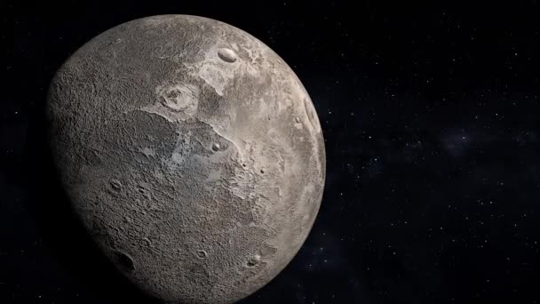 Space Dwarf Planet 3Dcg Digital Animation Motion Graphics — Stock Video